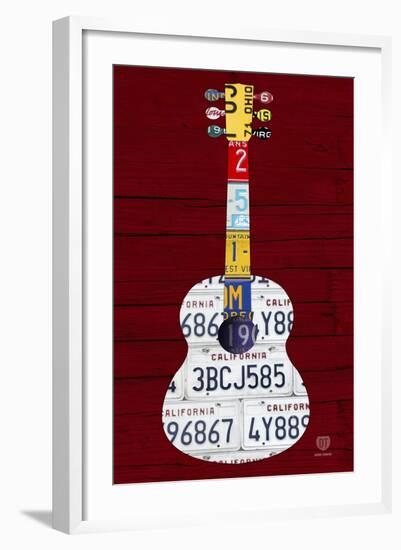 Guitar 1-Design Turnpike-Framed Premium Giclee Print