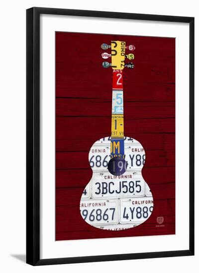 Guitar 1-Design Turnpike-Framed Premium Giclee Print