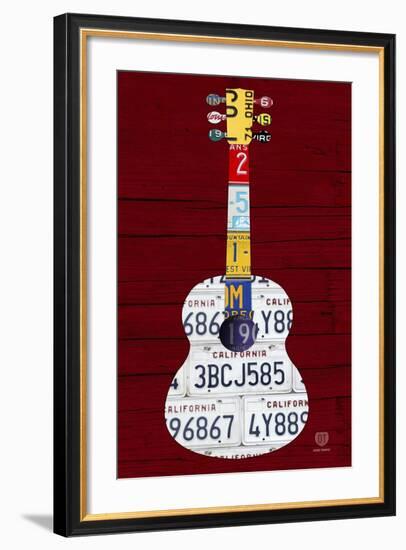 Guitar 1-Design Turnpike-Framed Premium Giclee Print