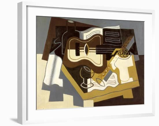 Guitar and Clarinet, 1920-Juan Gris-Framed Giclee Print