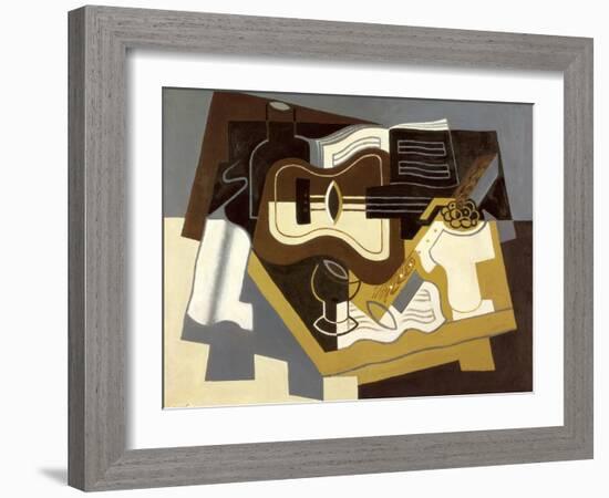Guitar and Clarinet, 1920-Juan Gris-Framed Giclee Print