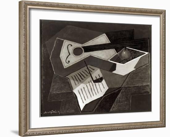 Guitar and Fruit Bowl, 1926-Juan Gris-Framed Giclee Print