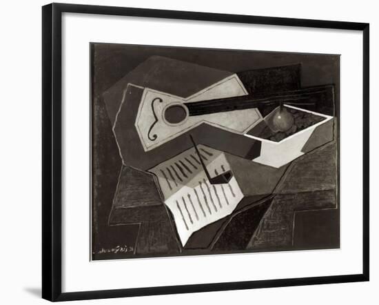 Guitar and Fruit Bowl, 1926-Juan Gris-Framed Giclee Print