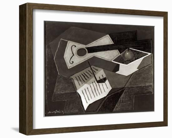 Guitar and Fruit Bowl, 1926-Juan Gris-Framed Giclee Print