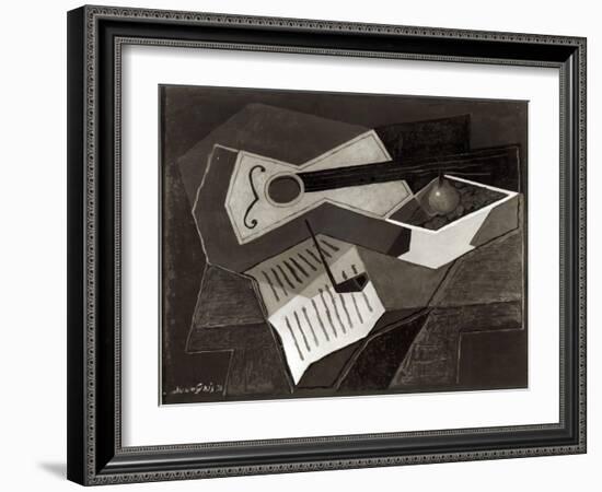 Guitar and Fruit Bowl, 1926-Juan Gris-Framed Giclee Print