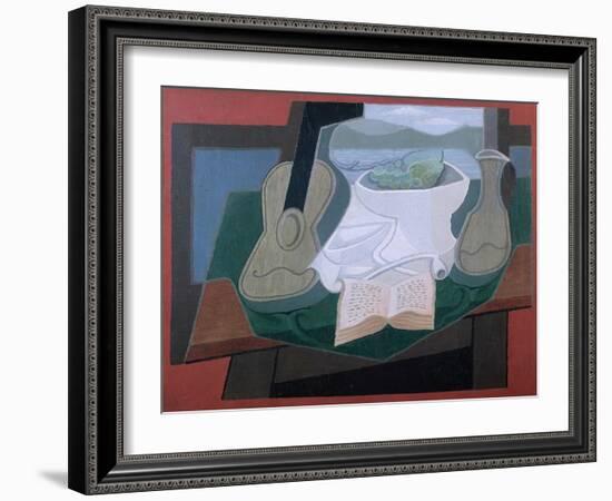 Guitar and Fruitbowl-Juan Gris-Framed Giclee Print