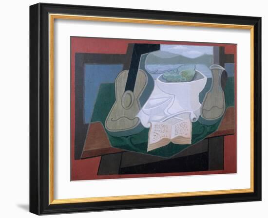 Guitar and Fruitbowl-Juan Gris-Framed Giclee Print