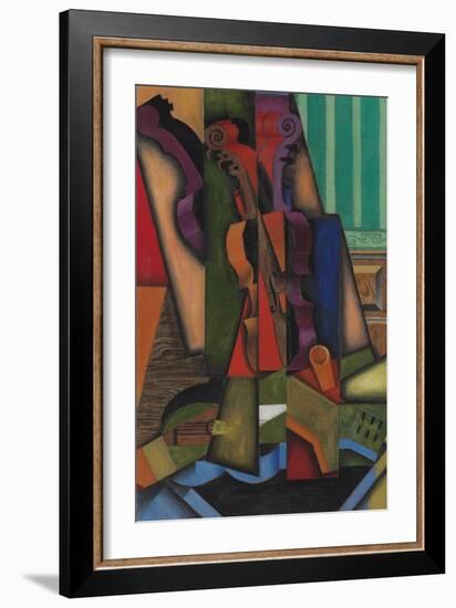 Guitar and Violin, 1913-Juan Gris-Framed Premium Giclee Print