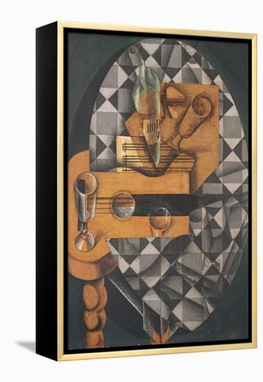 Guitar, Bottle, and Glass, 1914-Juan Gris-Framed Premier Image Canvas