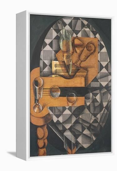 Guitar, Bottle, and Glass, 1914-Juan Gris-Framed Premier Image Canvas