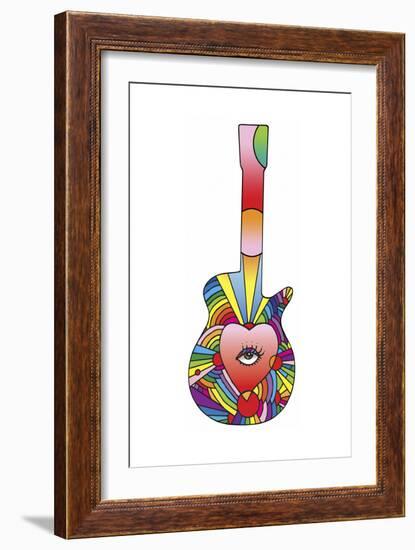 Guitar Eye Heart-Howie Green-Framed Giclee Print