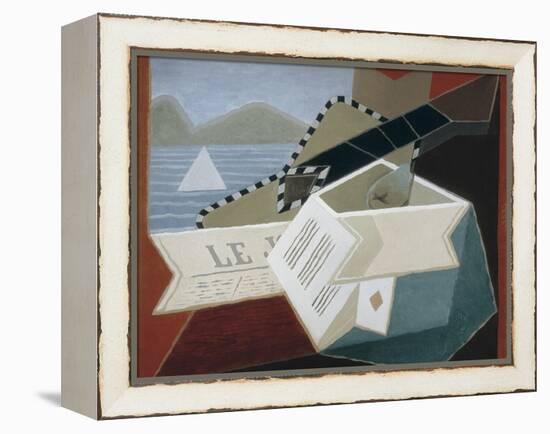 Guitar Facing the Sea-Juan Gris-Framed Stretched Canvas