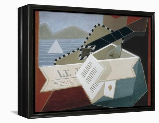 Guitar Facing the Sea-Juan Gris-Framed Stretched Canvas