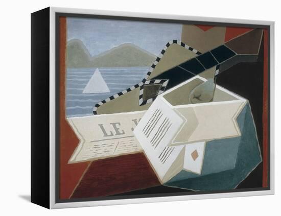 Guitar Facing the Sea-Juan Gris-Framed Stretched Canvas