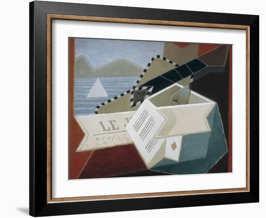 Guitar Facing the Sea-Juan Gris-Framed Art Print