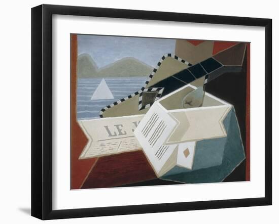 Guitar Facing the Sea-Juan Gris-Framed Art Print