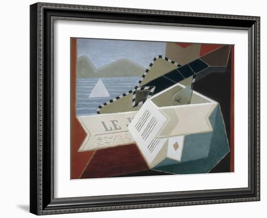 Guitar Facing the Sea-Juan Gris-Framed Art Print