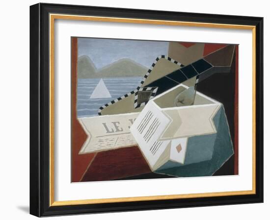 Guitar Facing the Sea-Juan Gris-Framed Art Print