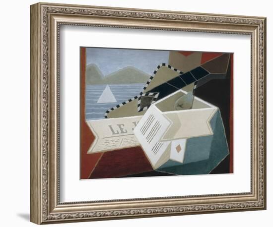 Guitar Facing the Sea-Juan Gris-Framed Art Print