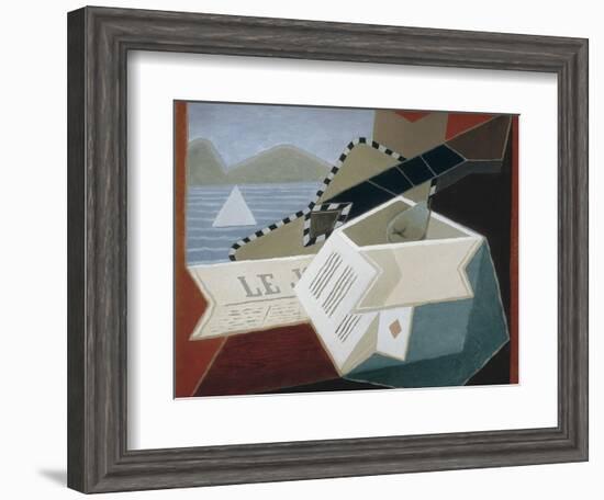 Guitar Facing the Sea-Juan Gris-Framed Art Print