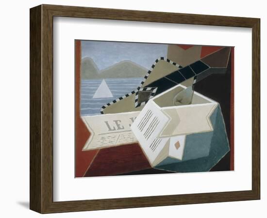 Guitar Facing the Sea-Juan Gris-Framed Art Print