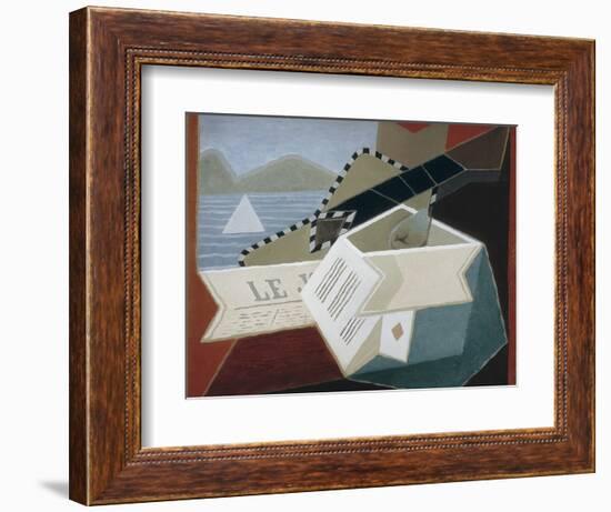 Guitar Facing the Sea-Juan Gris-Framed Art Print