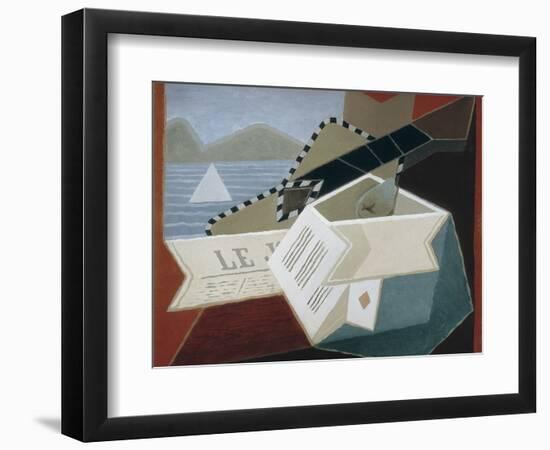 Guitar Facing the Sea-Juan Gris-Framed Art Print