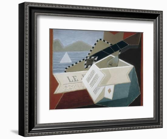 Guitar Facing the Sea-Juan Gris-Framed Art Print