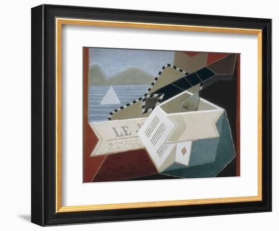 Guitar Facing the Sea-Juan Gris-Framed Art Print