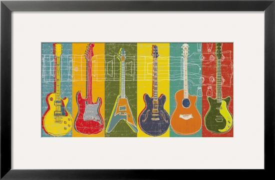 Guitar Hero-Mj Lew-Framed Giclee Print