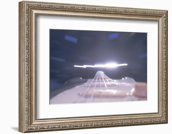 Guitar Light Speed-null-Framed Photographic Print