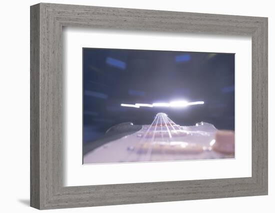 Guitar Light Speed-null-Framed Photographic Print