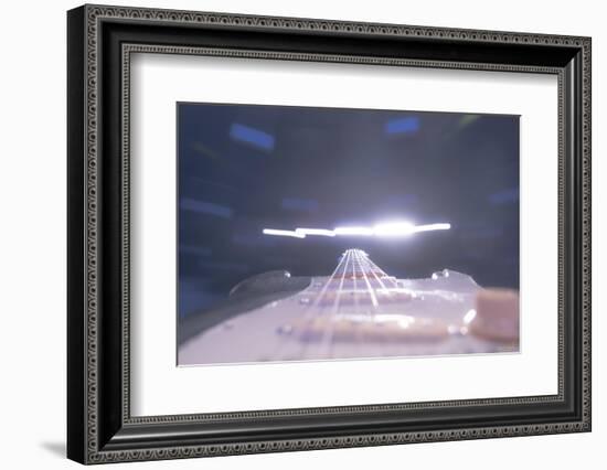 Guitar Light Speed-null-Framed Photographic Print