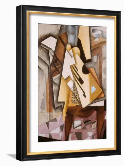 Guitar on a Chair-Juan Gris-Framed Giclee Print