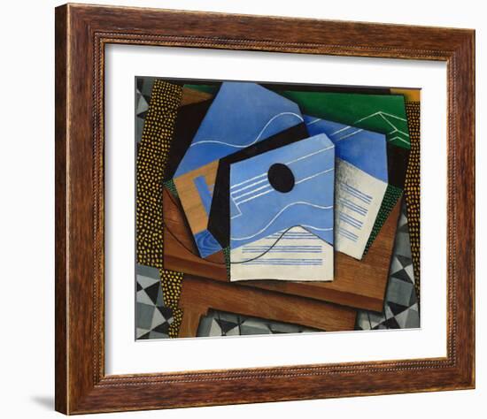 Guitar on a Table, 1915-Juan Gris-Framed Art Print