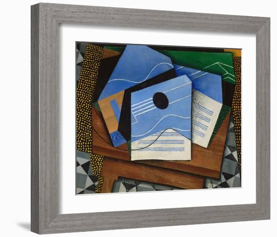 Guitar on a Table, 1915-Juan Gris-Framed Art Print