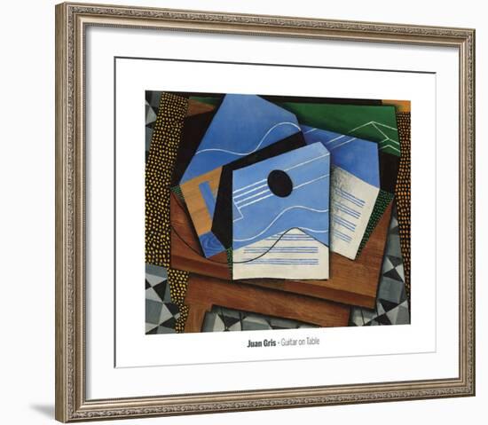 Guitar on a Table, 1915-Juan Gris-Framed Art Print