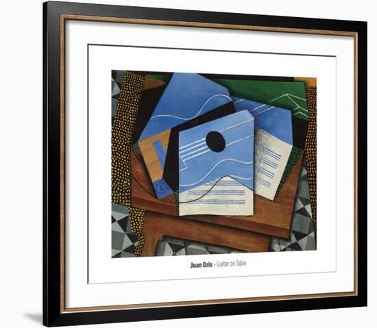 Guitar on a Table, 1915-Juan Gris-Framed Art Print