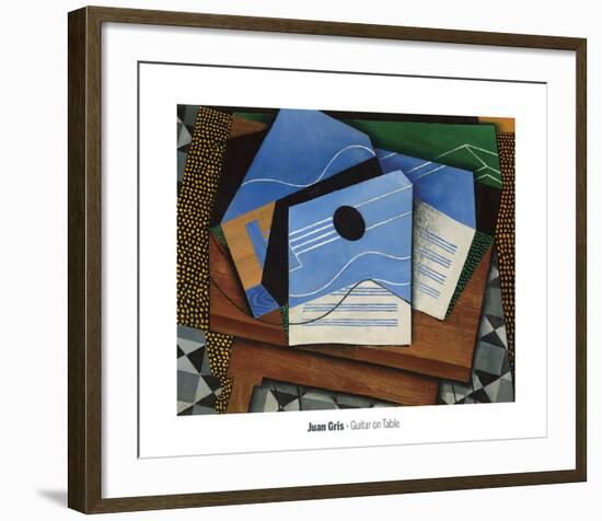 Guitar on a Table, 1915-Juan Gris-Framed Art Print