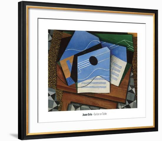 Guitar on a Table, 1915-Juan Gris-Framed Art Print