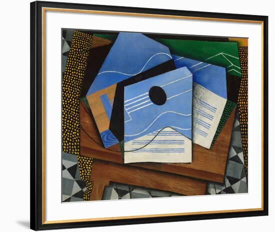 Guitar on a Table, 1915-Juan Gris-Framed Giclee Print