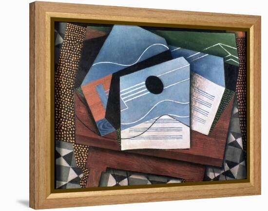 Guitar on a Table, 1915-Juan Gris-Framed Premier Image Canvas