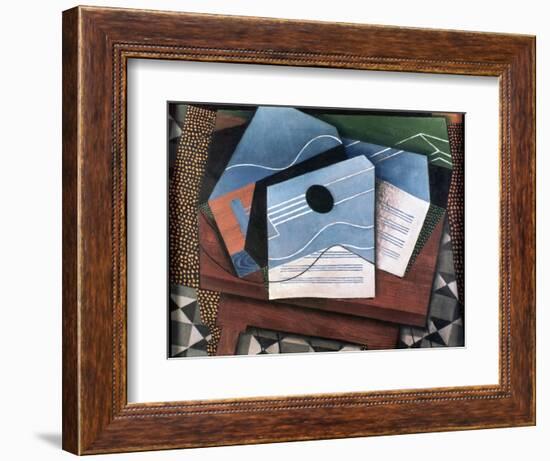 Guitar on a Table, 1915-Juan Gris-Framed Giclee Print