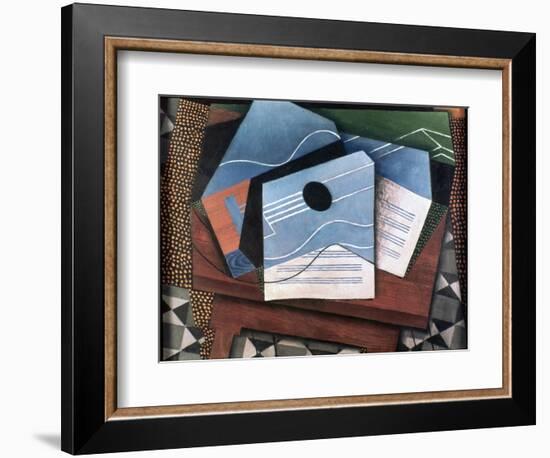 Guitar on a Table, 1915-Juan Gris-Framed Giclee Print