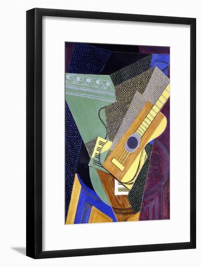 Guitar on a Table; Guitare Sur Une Table, 1916-Juan Gris-Framed Premium Giclee Print