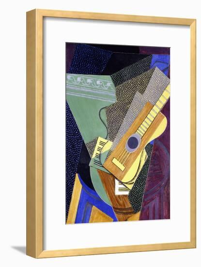 Guitar on a Table; Guitare Sur Une Table, 1916-Juan Gris-Framed Premium Giclee Print