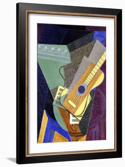 Guitar on a Table; Guitare Sur Une Table, 1916-Juan Gris-Framed Premium Giclee Print