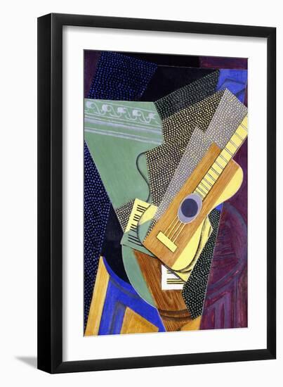 Guitar on a Table; Guitare Sur Une Table, 1916-Juan Gris-Framed Premium Giclee Print