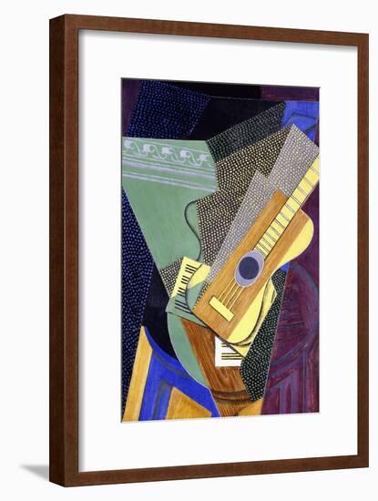 Guitar on a Table; Guitare Sur Une Table, 1916-Juan Gris-Framed Premium Giclee Print