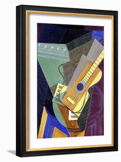 Guitar on a Table; Guitare Sur Une Table, 1916-Juan Gris-Framed Premium Giclee Print